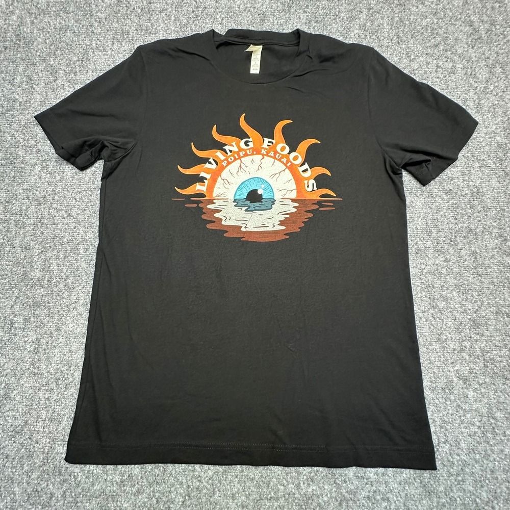 Bella+Canvas Living Foods Kauai Shirt Large Black Sun Eye Graphic Tee
